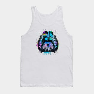 Lhasa Apso Watercolor Art Tank Top